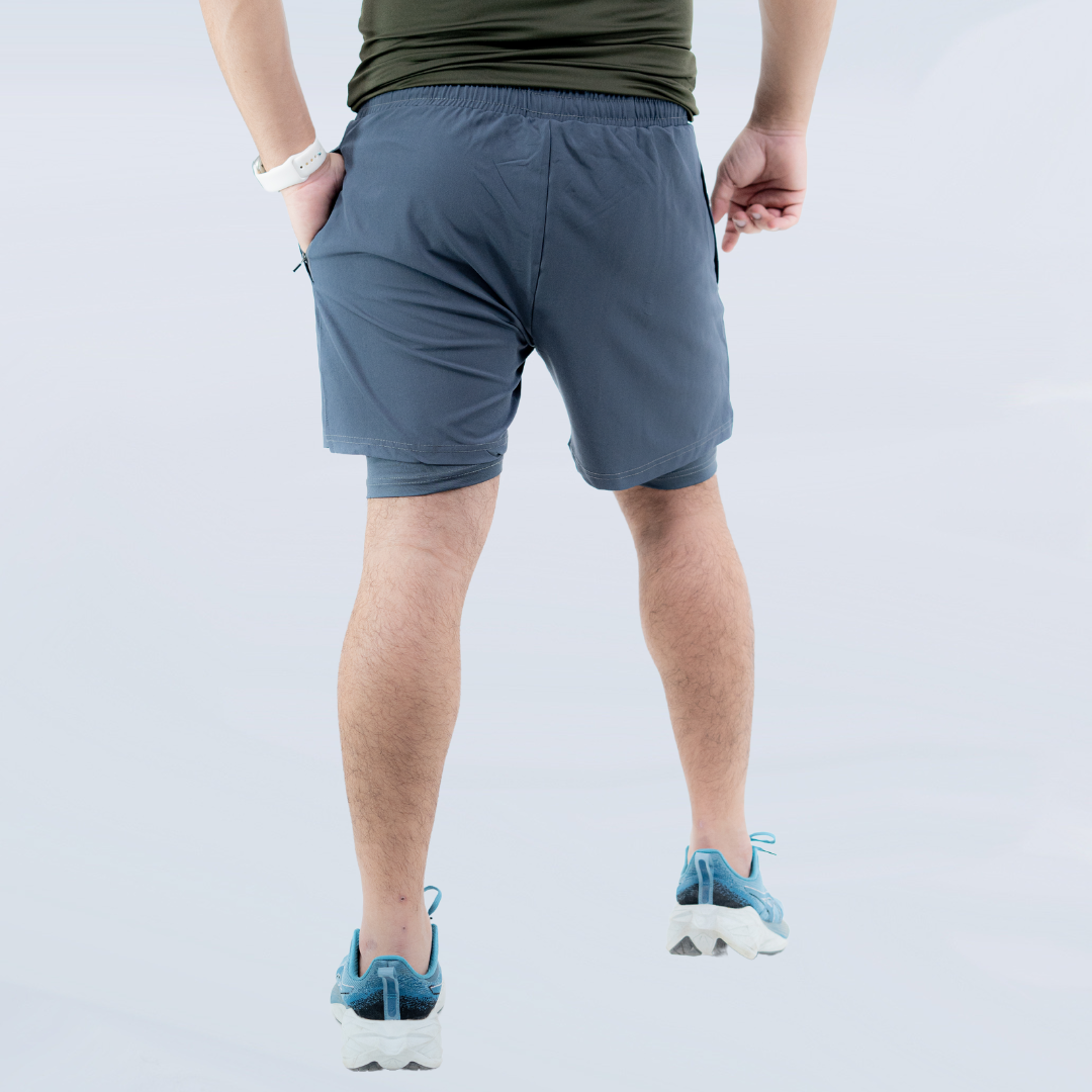 INNER LINED SHORTS - CHARCOAL