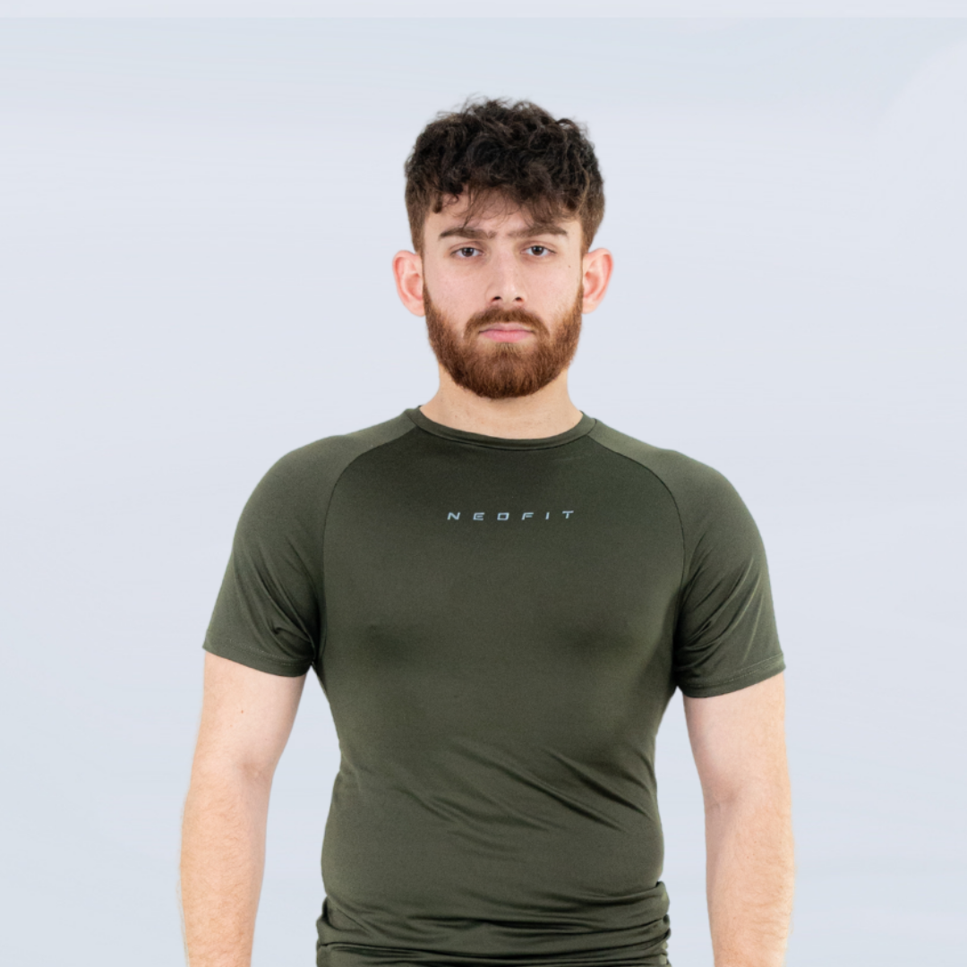 ACTIVE COMPRESSION TEES - OLIVE