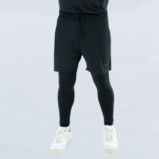 HYBRID TRAINING SHORTS - BLACK