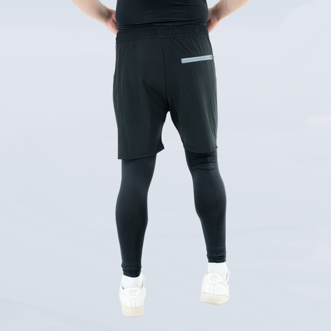 HYBRID TRAINING SHORTS - BLACK