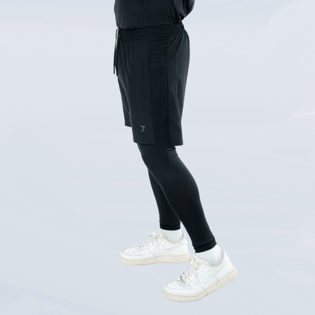 HYBRID TRAINING SHORTS - BLACK