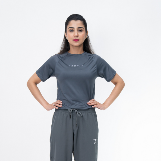 ACTIVE TEE - CHARCOAL