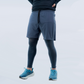HYBRID TRAINING SHORTS - BLACK