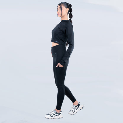 DRICORE CROP SET - BLACK