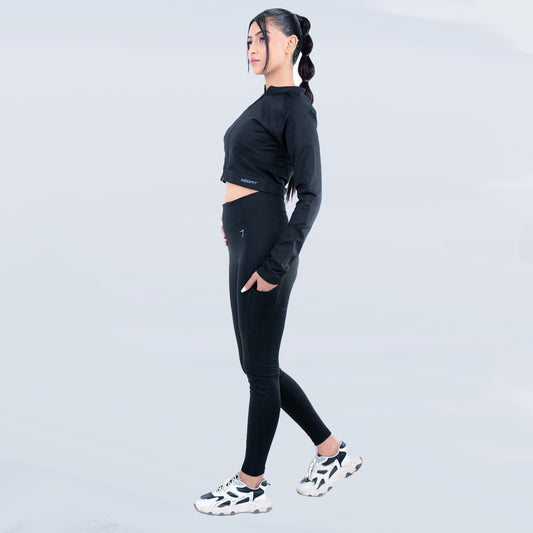 DRICORE CROP SET - BLACK