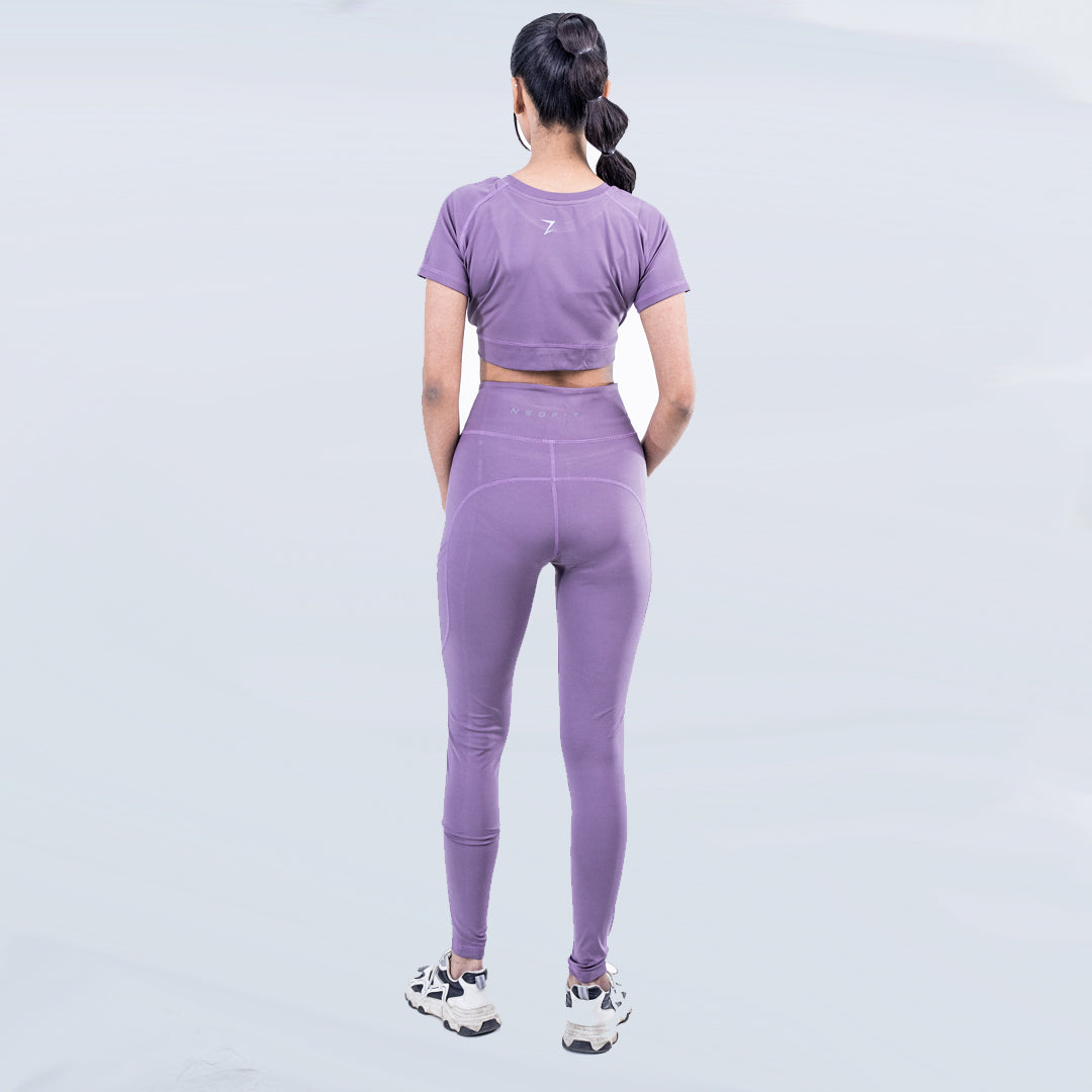 DRICORE CROP SET - PLUM